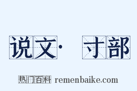 说文·寸部是什么意思的图片